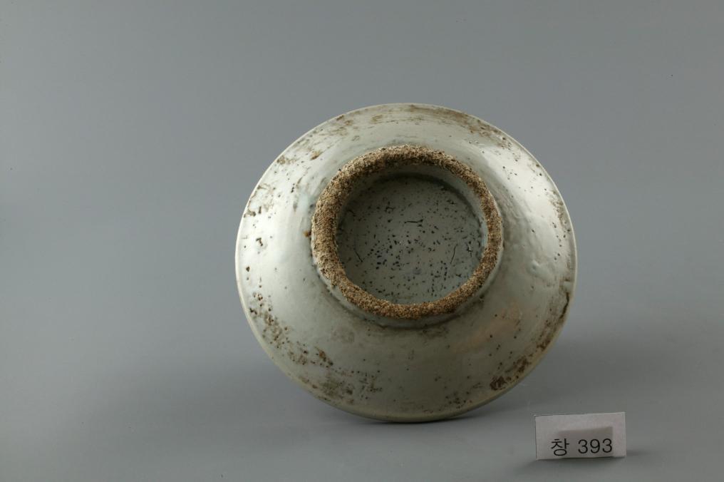 백자 청화 수자무늬 접시