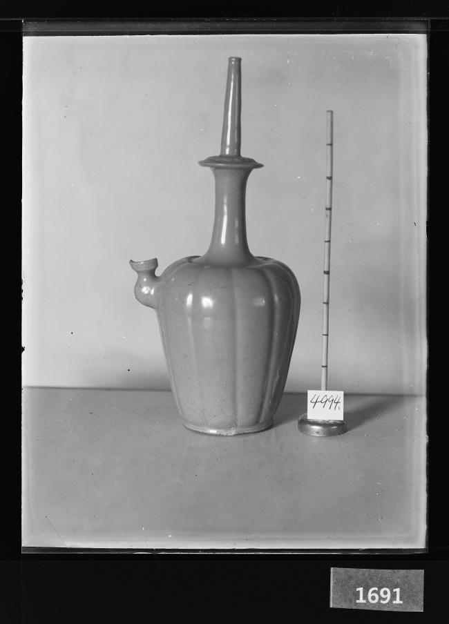 청자과형정병 유리건판