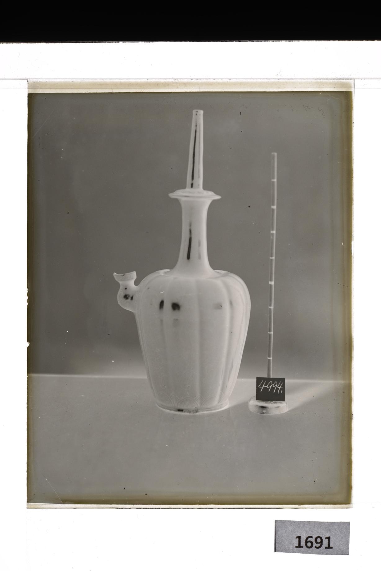 청자과형정병 유리건판