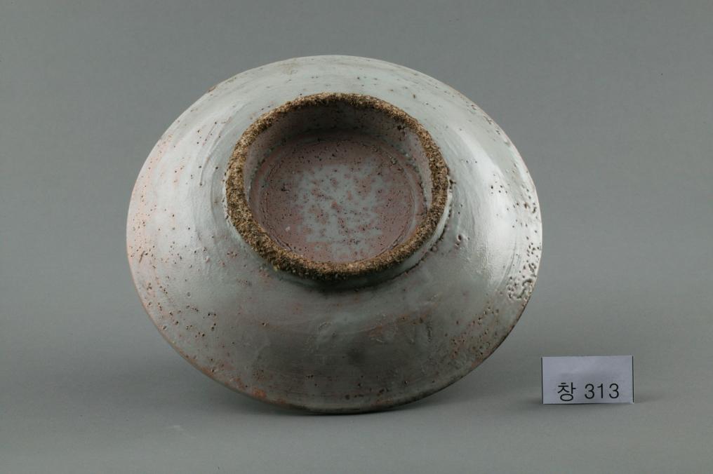 백자 청화 수자무늬 접시