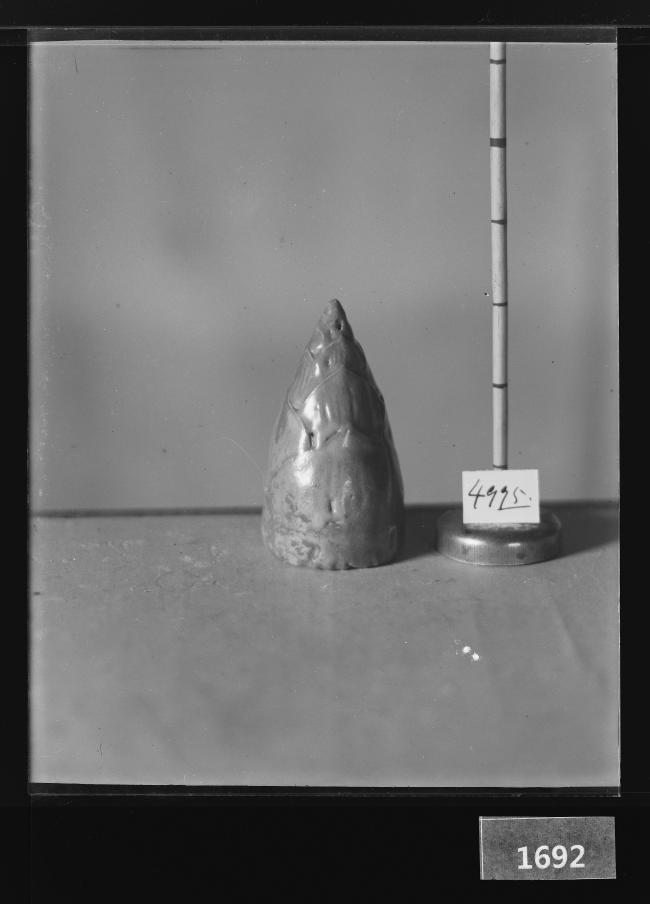 청자죽순형연적 유리건판