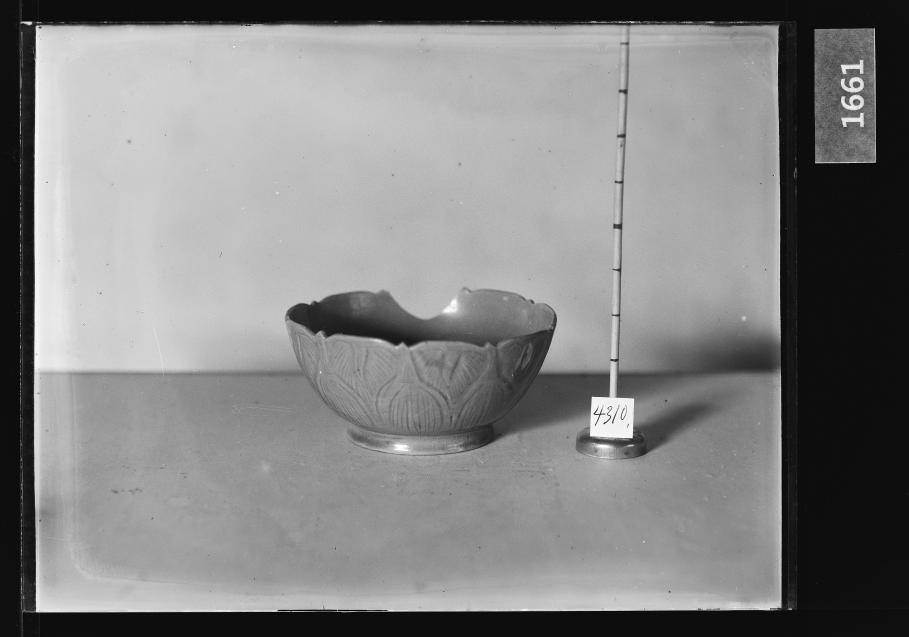 청자음각죽순문승반 유리건판