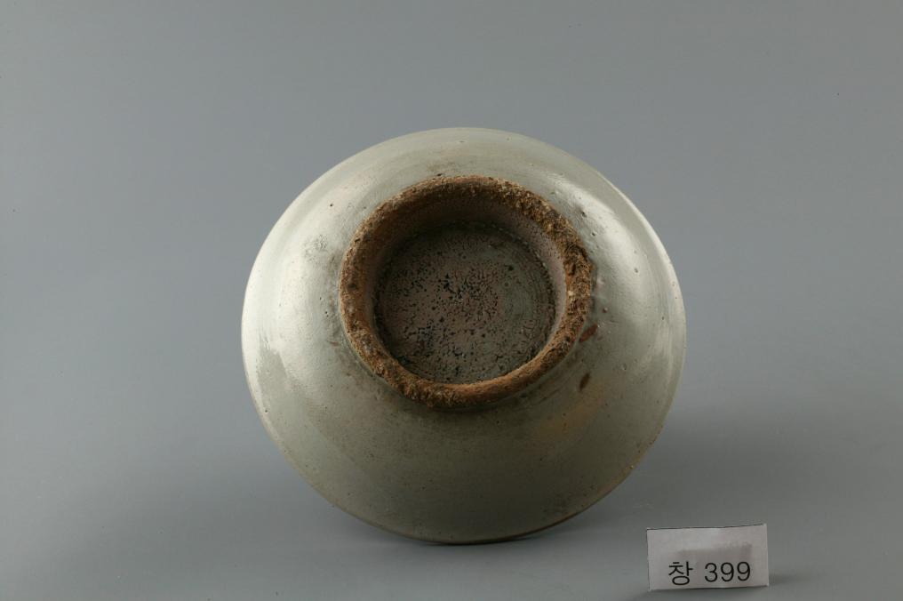 백자 청화 수자무늬 접시