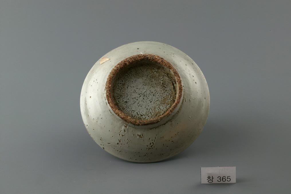 백자 청화 수자무늬 접시