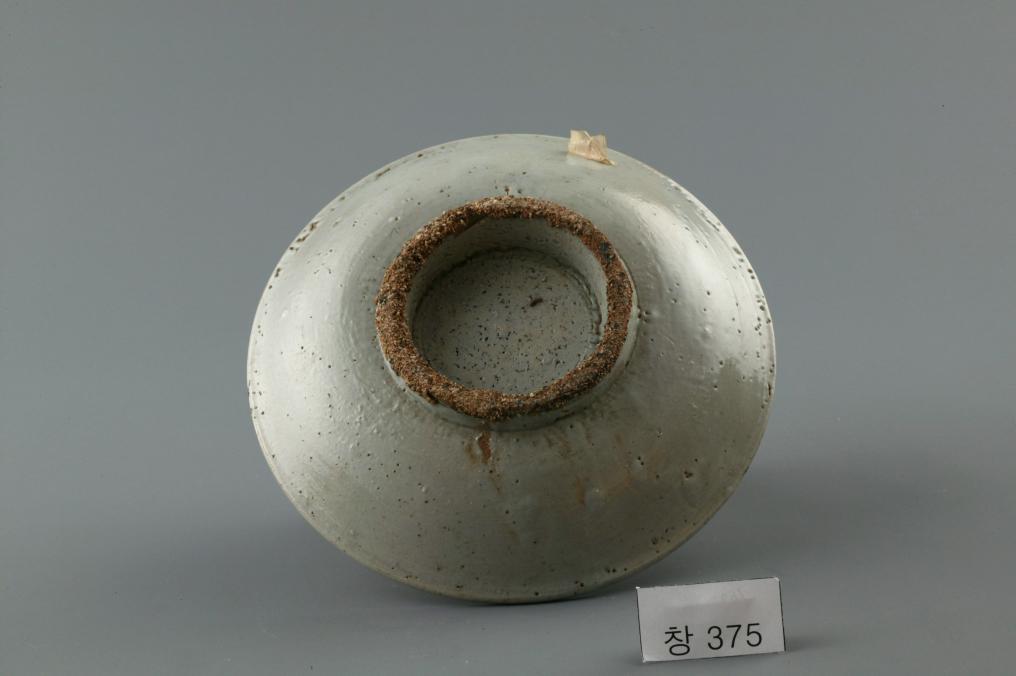 백자 청화 수자무늬 접시