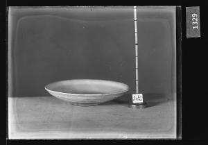 분청사기접시 유리건판