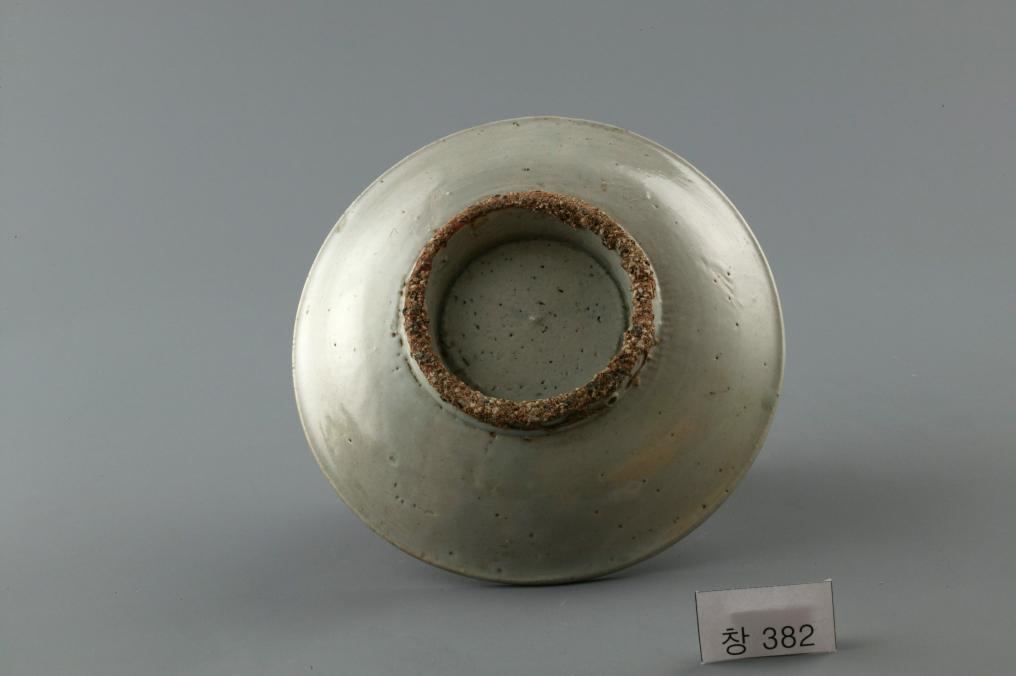 백자 청화 수자무늬 접시