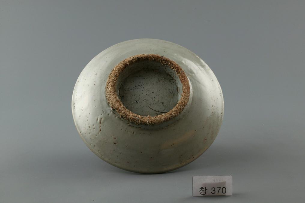 백자 청화 수자무늬 접시