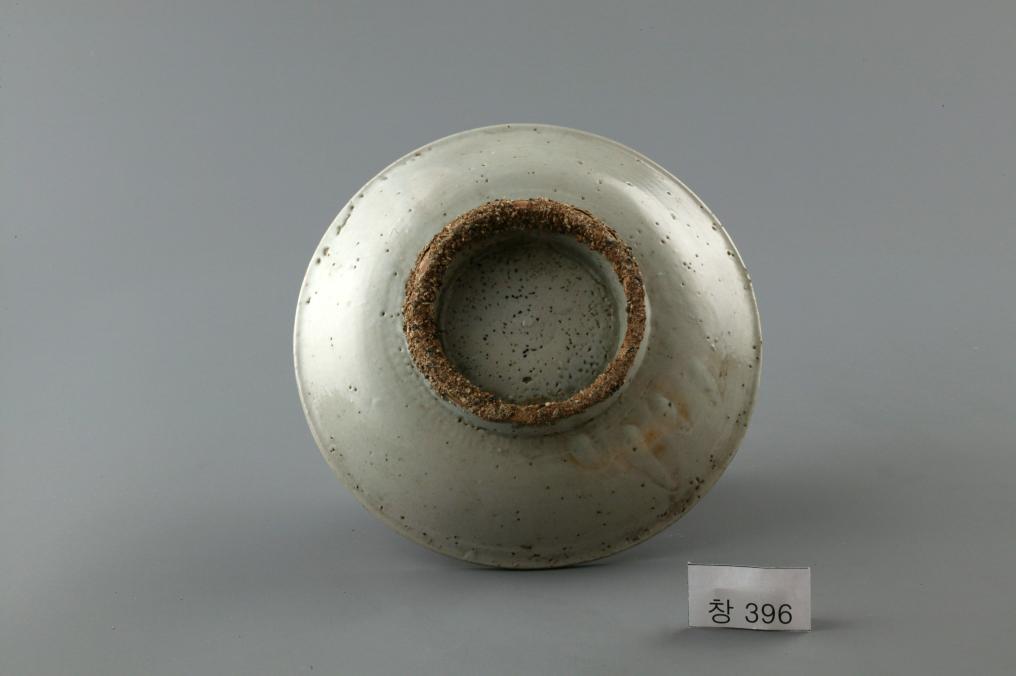 백자 청화 수자무늬 접시