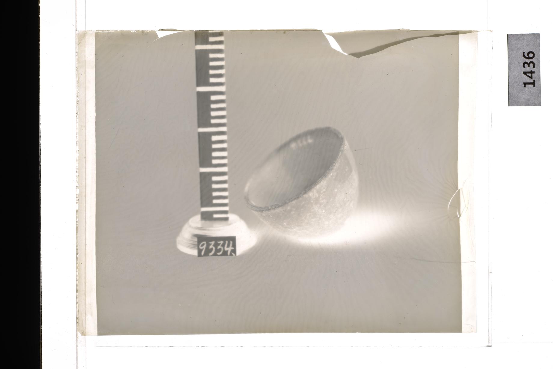 백자잔 유리건판